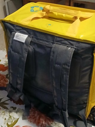 Bolsa de reparto Glovo amarilla
