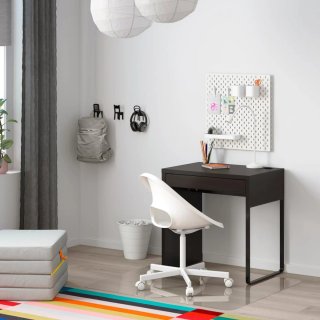 Escritorio MICKE Ikea negro-marrón 73x50cm