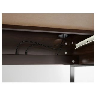 Escritorio MICKE Ikea negro-marrón 73x50cm