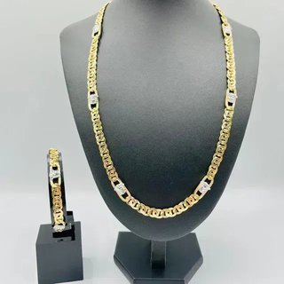 Pulsera Cartier Medusa Greca Bicolor 8MM 18K