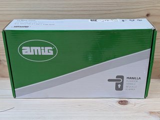 Manillas Amig BETA Puerta 256x48mm Cromado Mate