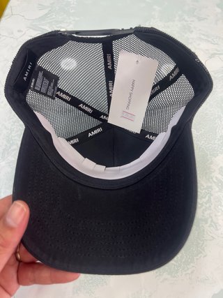 Gorra Amiri Trucker Negra y Blanca