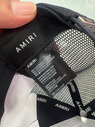 Gorra Amiri Trucker Negra y Blanca
