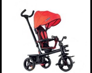 Triciclo para bebé con toldo y manillar
