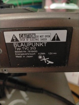 Grabador VHS Blaupunkt RTX-260 y cámara TVC-313
