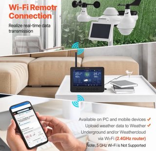 Estación Meteorológica VEVOR WiFi 7 en 1