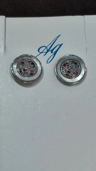 Pendientes plata árbol vida circonitas chica nuevo
