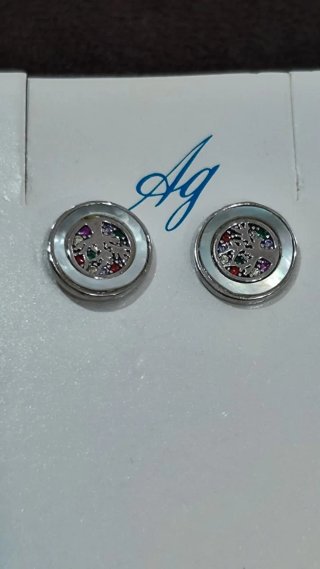Pendientes plata árbol vida circonitas chica nuevo