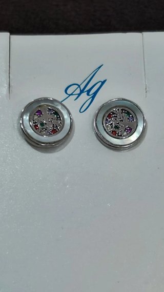 Pendientes plata árbol vida circonitas chica nuevo