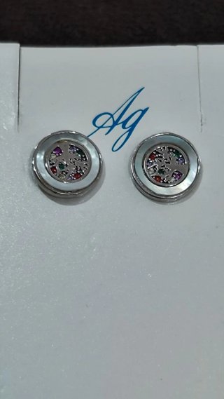 Pendientes plata árbol vida circonitas chica nuevo