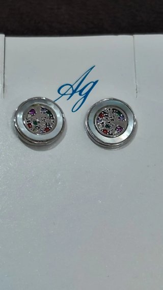 Pendientes plata árbol vida circonitas chica nuevo