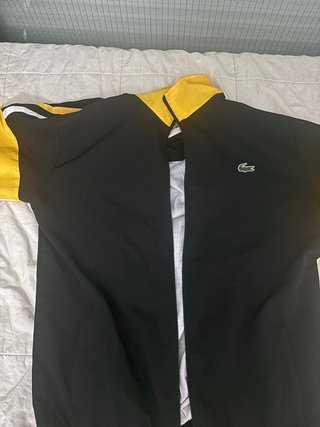 Conjunto Lacoste Negro y Amarillo