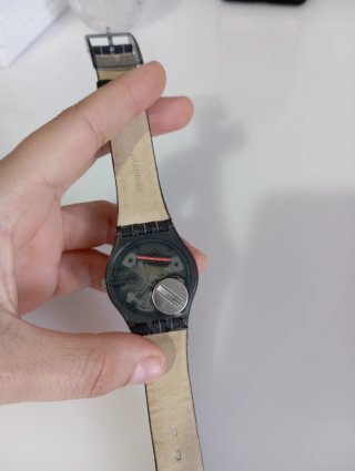 Reloj Swatch Vintage Gris Oscuro (Años 90)
