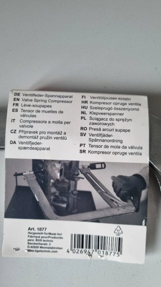 Compressore Molla Valvole BGS