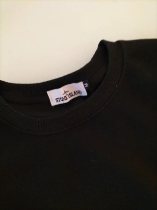 Stone Island Felpa Girocollo Nera uomo M