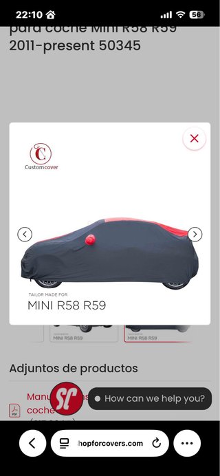 Funda coche Mini Coupe