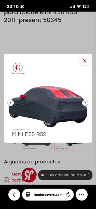 Funda coche Mini Coupe