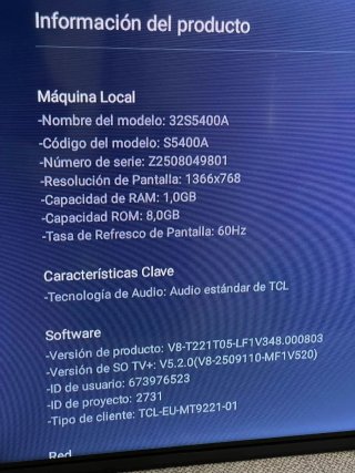 Smart TV TCL 32 Android TV 32S5400A