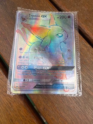 Carta Pokémon Slowpoke Psyduck GX Rainbow