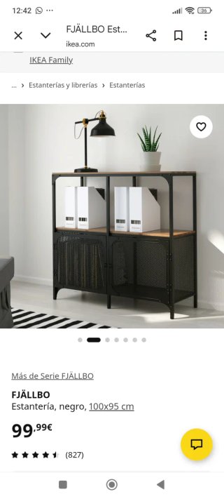 Estantería Salón Ikea Madera Metal