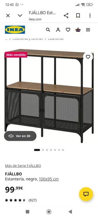 Estantería Salón Ikea Madera Metal