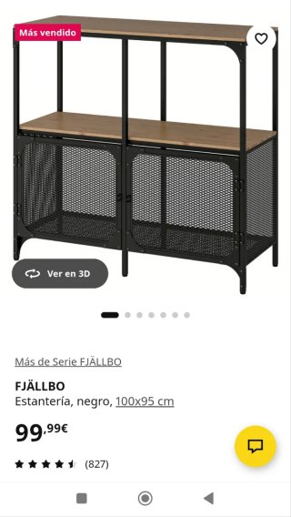 Estantería Salón Ikea Madera Metal