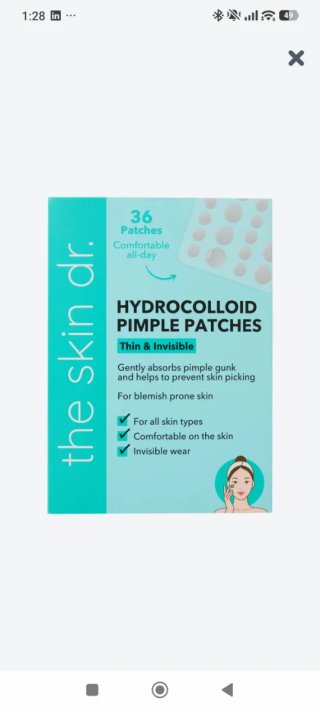 Parches Hydrocolloid Pimple Patches the skin dr.