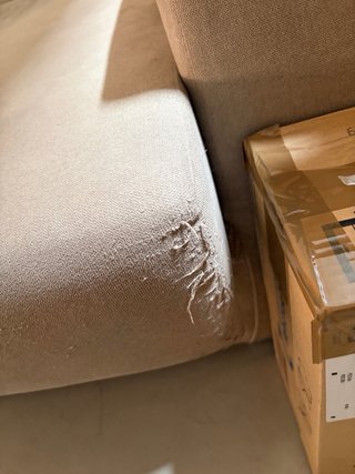 Sofá chaise longue 3/4 plazas tela beige
