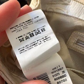 Borsa Just Cavalli pelle tessuto bianco oro