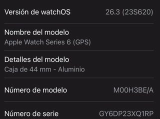Apple Watch Series 6 Negro Espacial