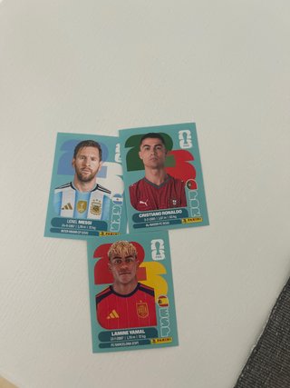 Cromos Mundial 2026: Messi, Ronaldo, Yamal