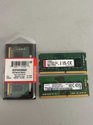 Pack 2 Memorias RAM Kingston 8GB DDR4