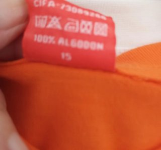 Camiseta Caballero Naranja