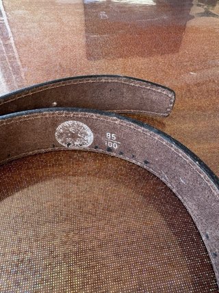 Cintura vera pelle stile Western Vintage