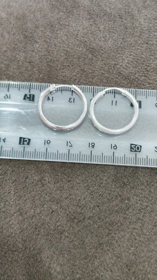 Pendientes Aro Plata Unisex Nuevos