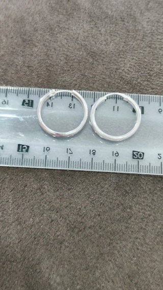 Pendientes Aro Plata Unisex Nuevos