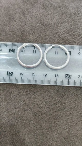 Pendientes Aro Plata Unisex Nuevos