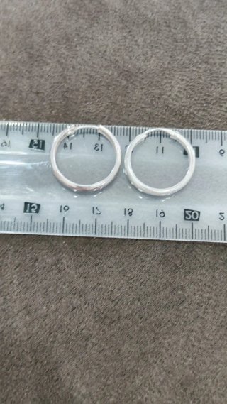 Pendientes Aro Plata Unisex Nuevos