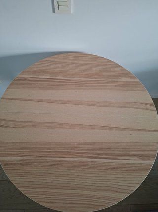 Mesa de comedor extensible ovalada madera y metal