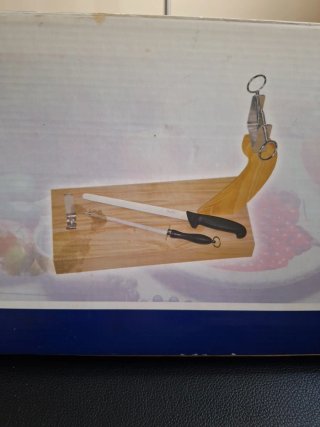 Jamonero de madera y metal