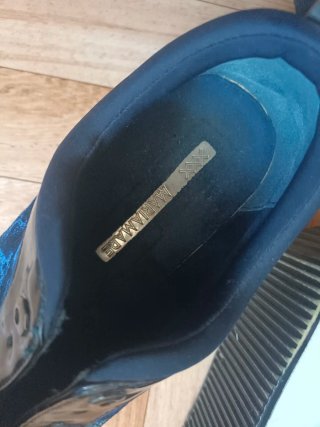 Tenis Mujer Talla 38 Azul y Dorado