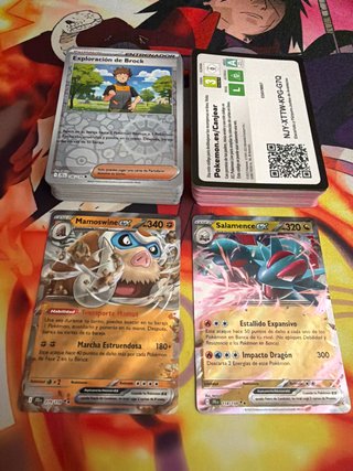 Lote 50 Carte Pokémon + 2 EX + 60 Codici