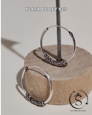 Pendientes Aro Plata de Ley 925 6