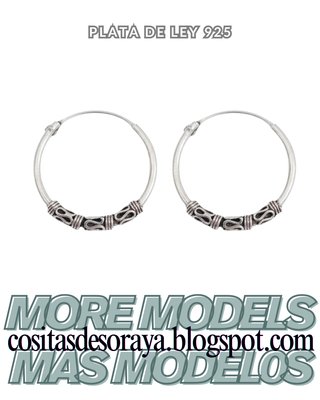 Pendientes Aro Plata de Ley 925 6