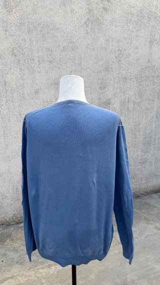 Camisola Malha V Massimo Dutti Azul L