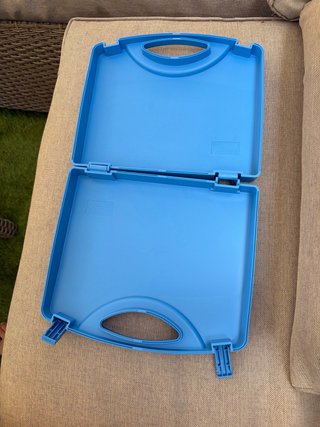 Maletín azul de Playmobil para juguetes