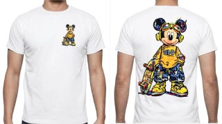 Camiseta Mickey Mouse Skater Multicolor