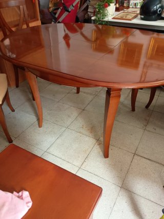 Mesa Comedor Extensible Cerezo Macizo
