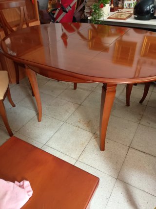 Mesa Comedor Extensible Cerezo Macizo