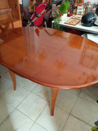 Mesa Comedor Extensible Cerezo Macizo